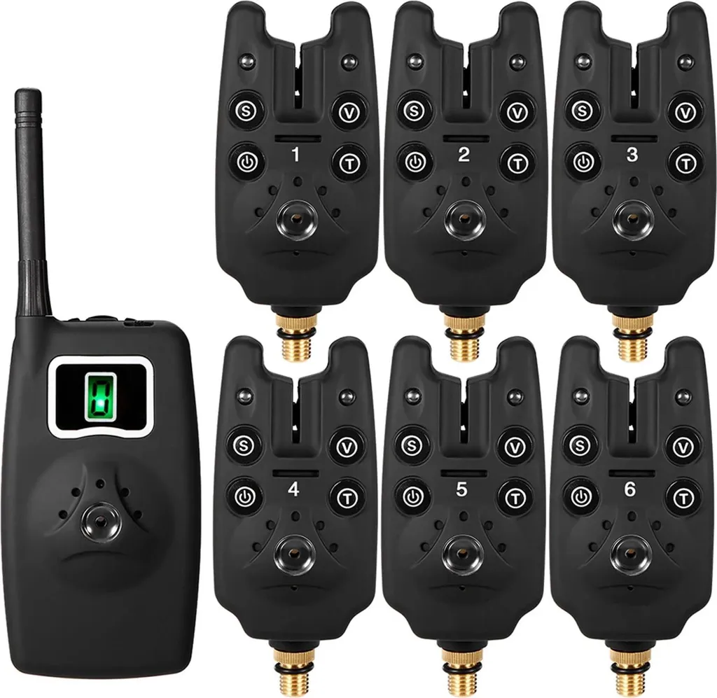 Kit Alarme Pêche Sans Fil Idéal pour Carpe et Session de Nuit Pack LED