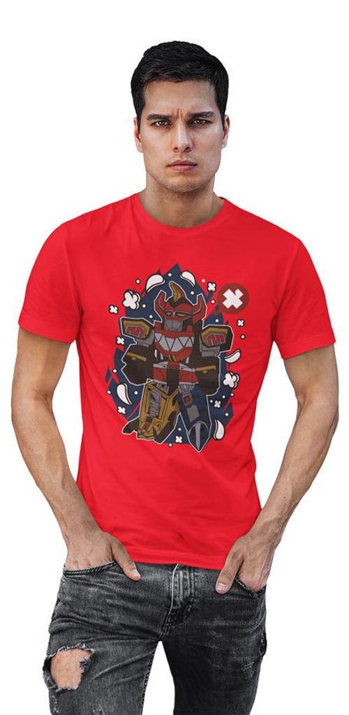 D&B Uni Polo PC00071 Megazord Rot-Größe L