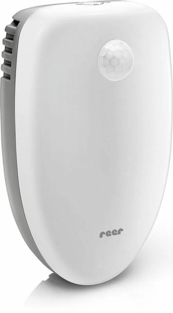 reer PureAir Raumluft-Reiniger, 2in1, Luftreiniger, Ionisator, Luftfilter, Nachtlicht, Bewegungssensor, 94010