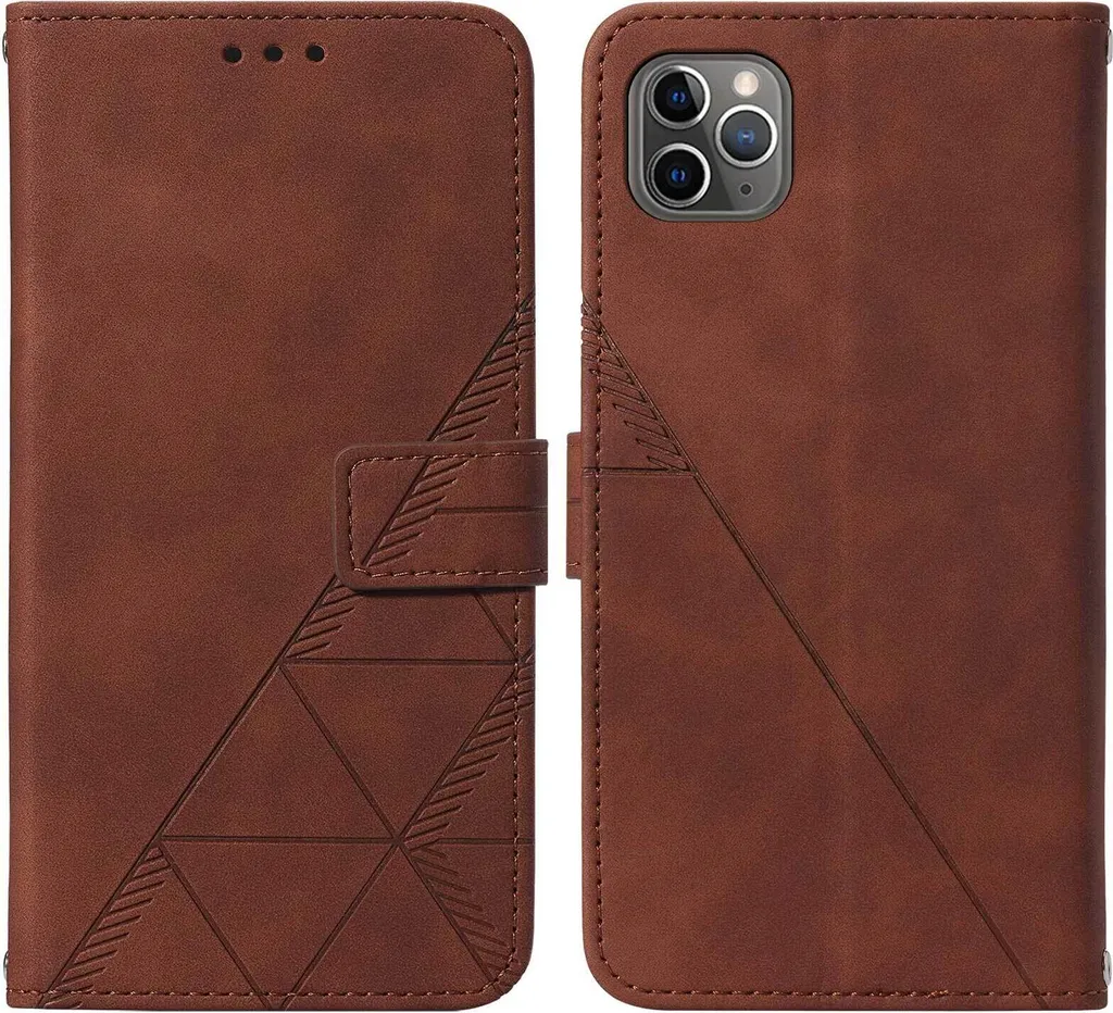 Cover a Libro iPhone 11 Pro Max Marrone: Elegante Case Professionale