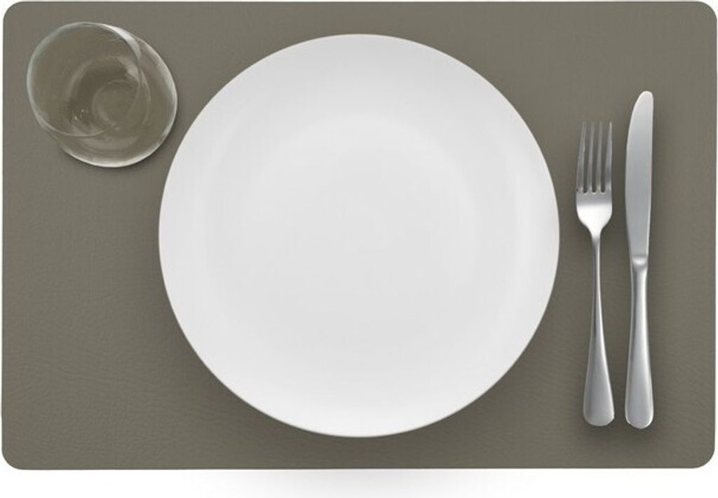 Tischset - Recyceltes Leder - 28,5 x 43,5 cm - 4 Stück - Pepper