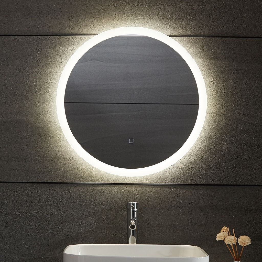 Aquamarin® LED Badspiegel - Ø60 cm, Rund, Beschlagfrei, Produktbild 12