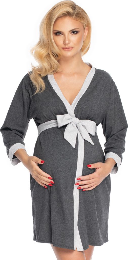 PeeKaBoo Umstandsbademantel für Damen Ragolfus graphit One size
