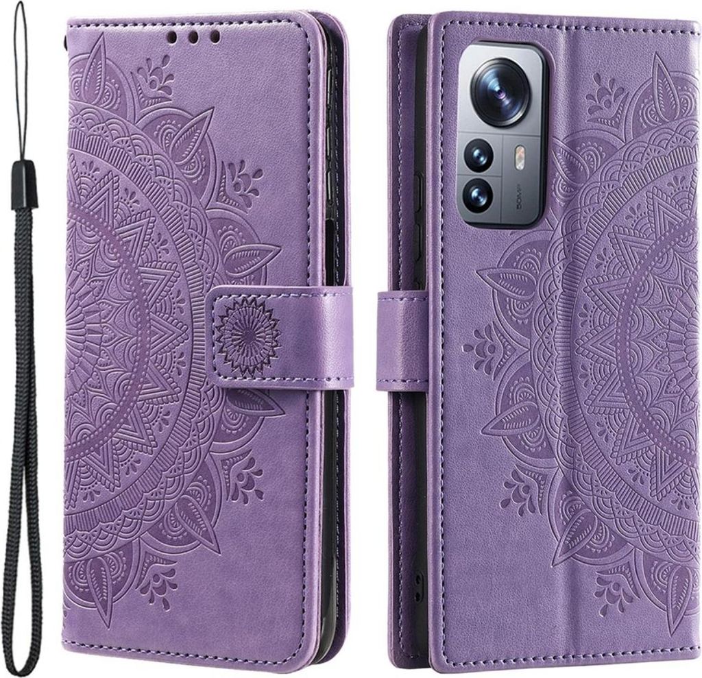 Hülle für Xiaomi 12/12X Handyhülle Flip Case Cover Handy Tasche Etui Mandala