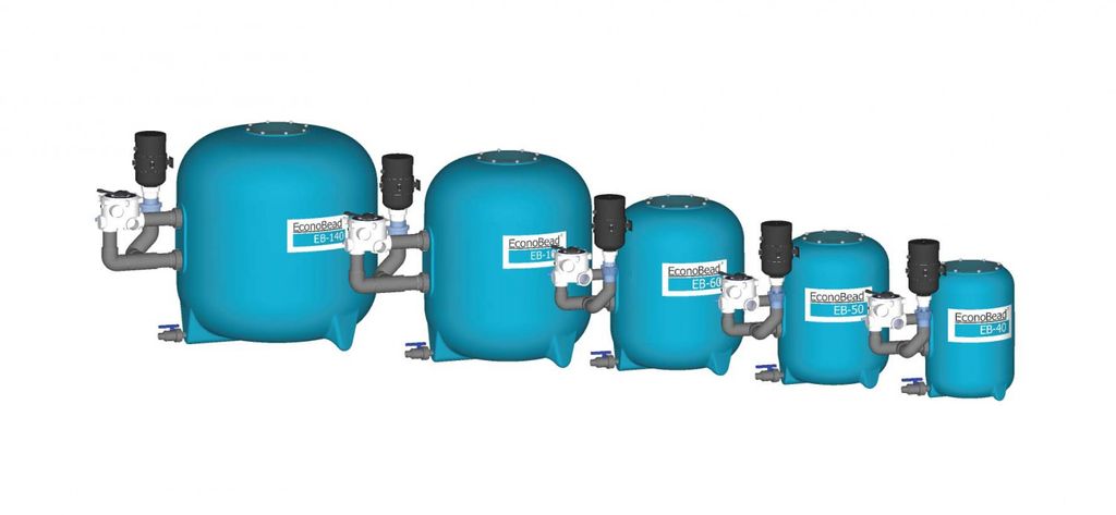 AquaForte EconoBead Beadfilter Druckfilter Teichfilter EB 60 (1,5 Zoll, 50 mm Ventil)