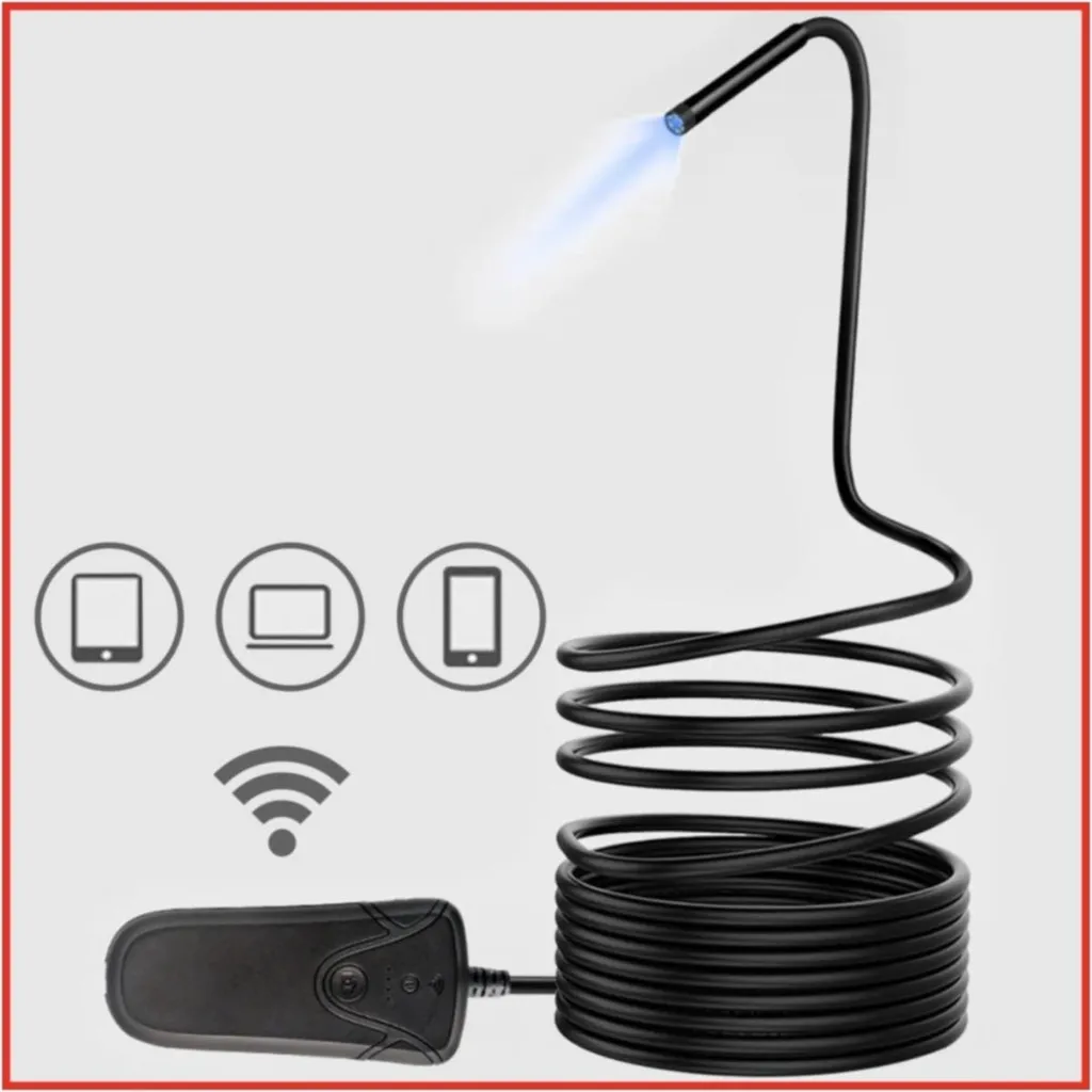 Vidéoscope Wi-Fi KS-TOOLS Haute Résolution avec Éclairage LED Réglable - 10