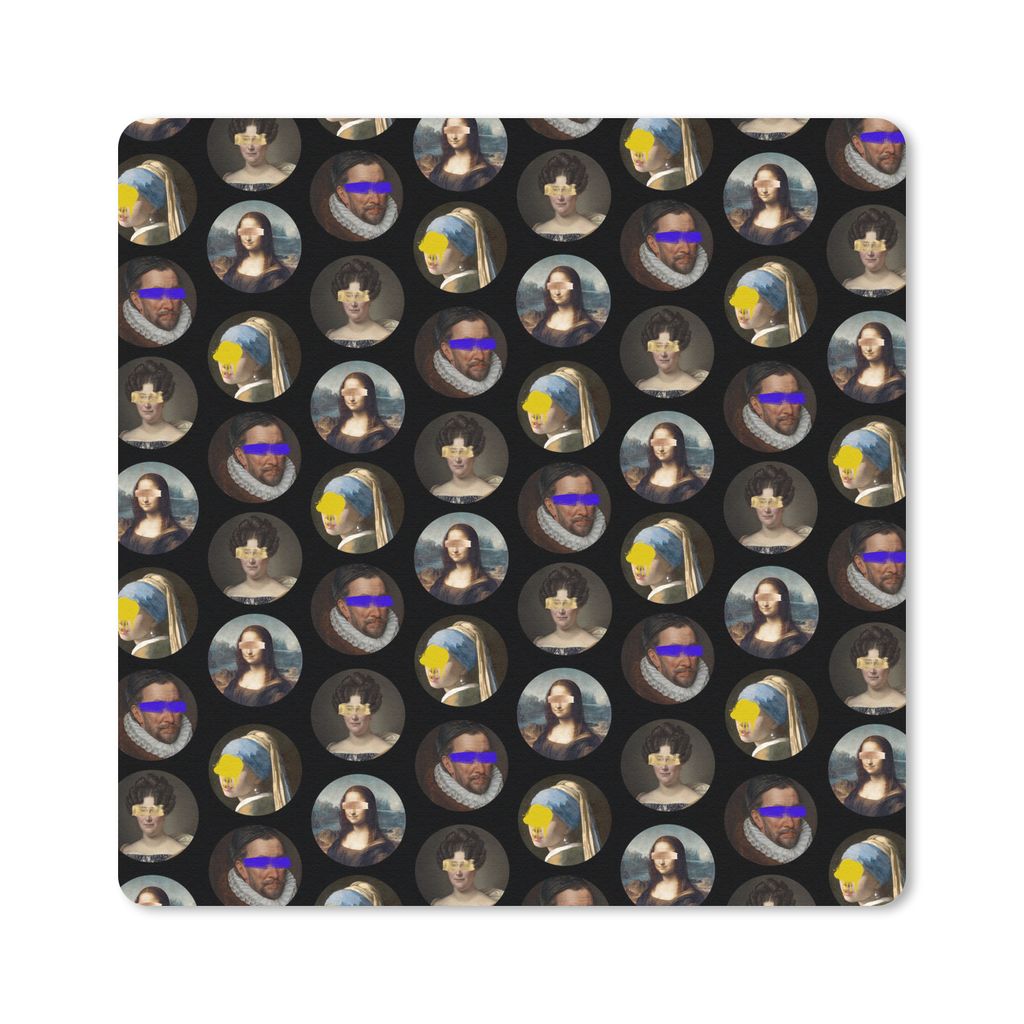 MuchoWow Mauspad Mousepad Alte Meister - Muster - Farben 30x30 cm - Mousepads - Maus Mat - Pad - Mausunterlage - Gaming