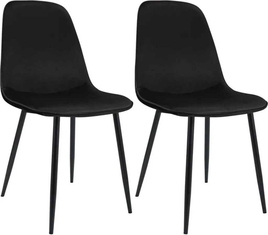 Coppia Sedie Design Conchiglia Velluto Nero e Metallo - Arredo Lusso
