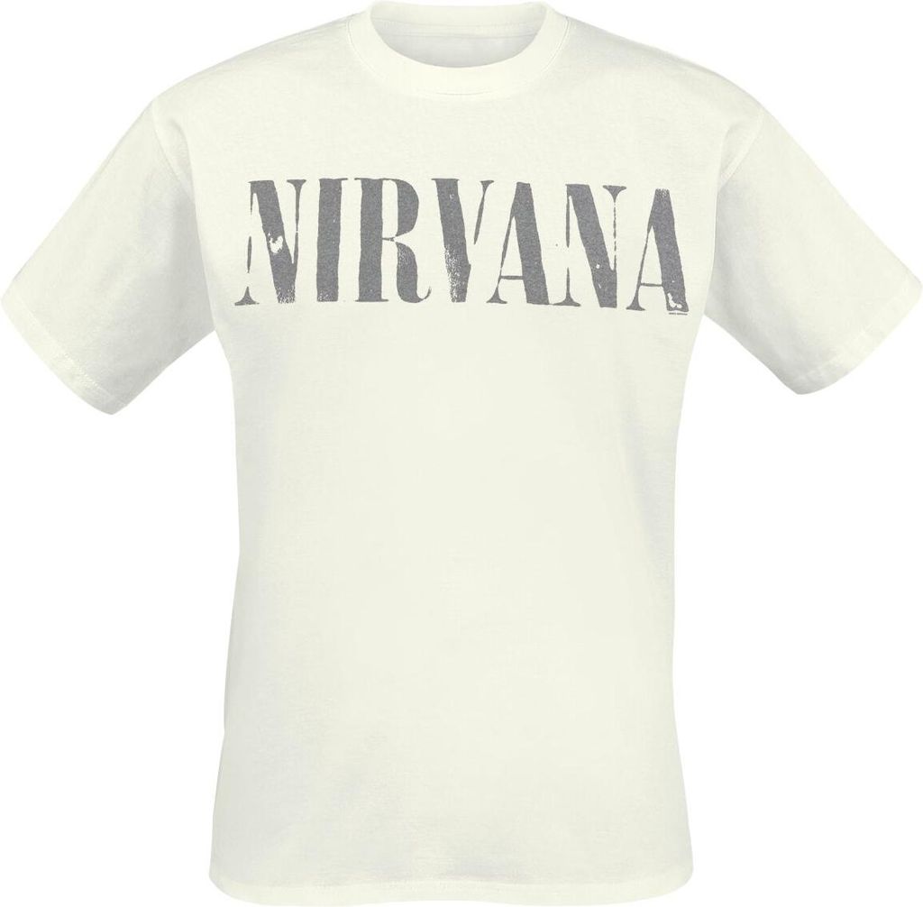 Nirvana T-Shirt Herren Nevermind Photo weiß Band-Merch, Bands 100% Baumwolle M