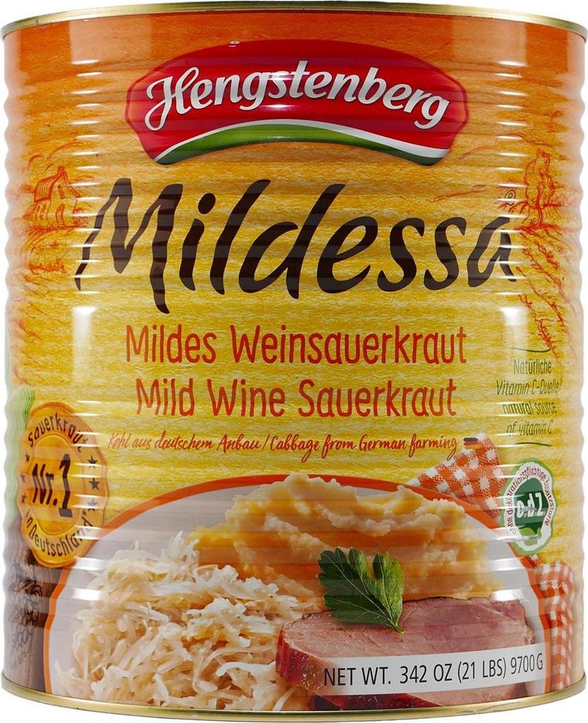 Hengstenberg Mildessa Weinsauerkraut -mild- 9,7KG