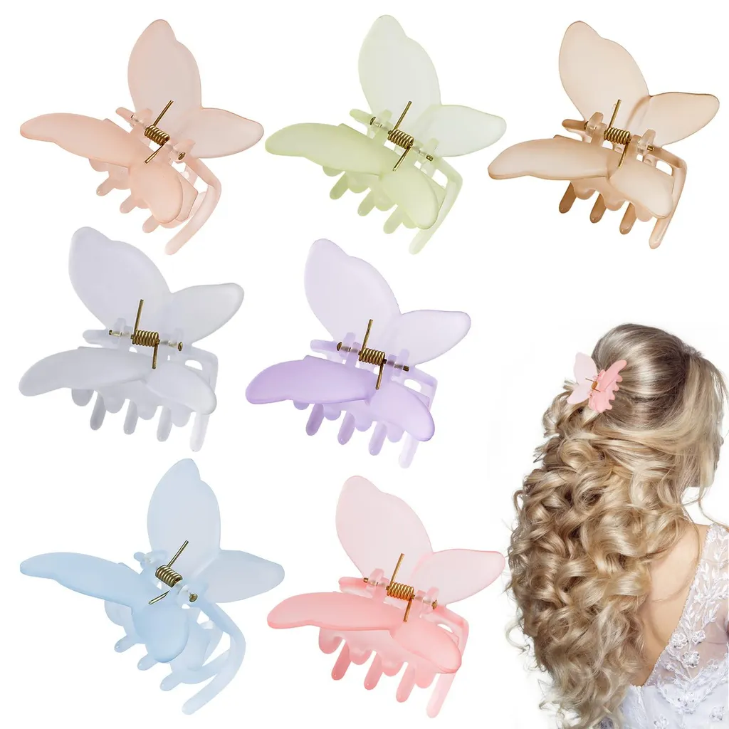 Barrettes papillon à clip, accessoires cheveux pour petites filles et femmes