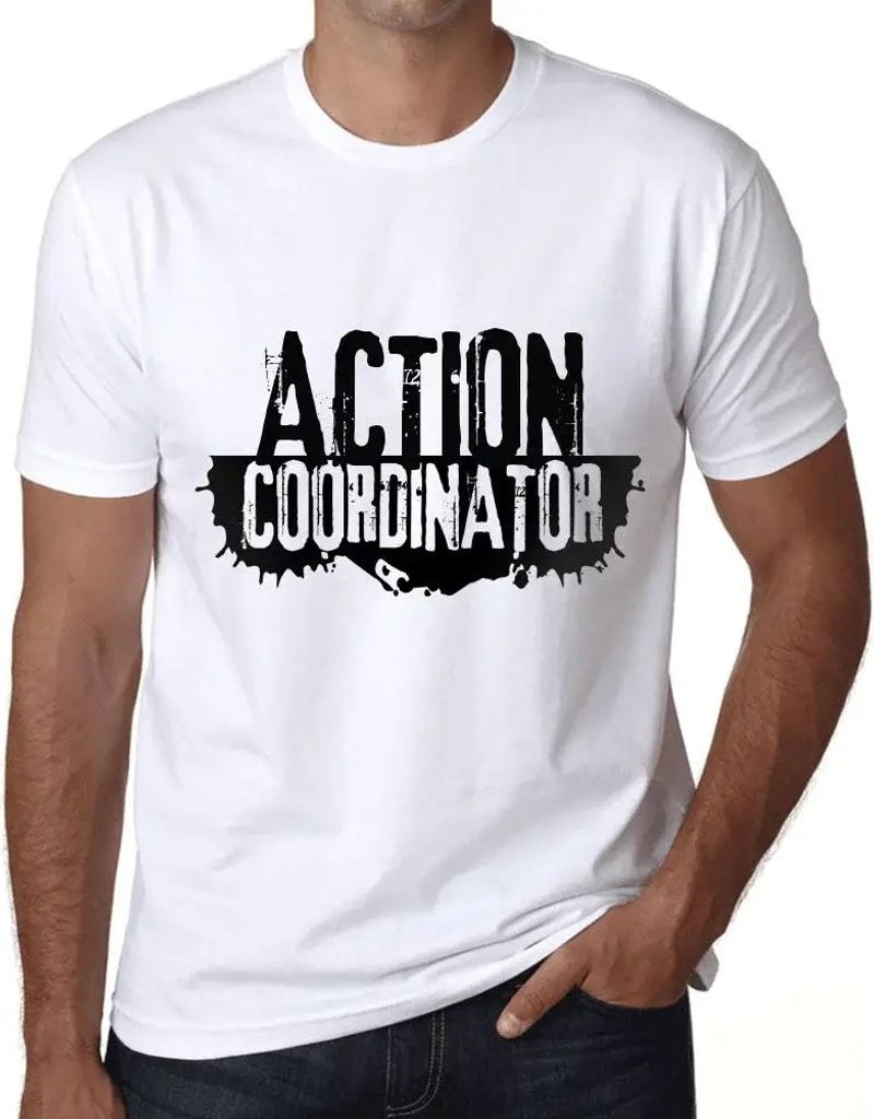 Herren Grafik T-Shirt Aktionskoordinator – Action Coordinator – Öko-Verantwortlich Vintage Jahrgang Kurzarm Lustige Druck Geburtstag Geschenk ...