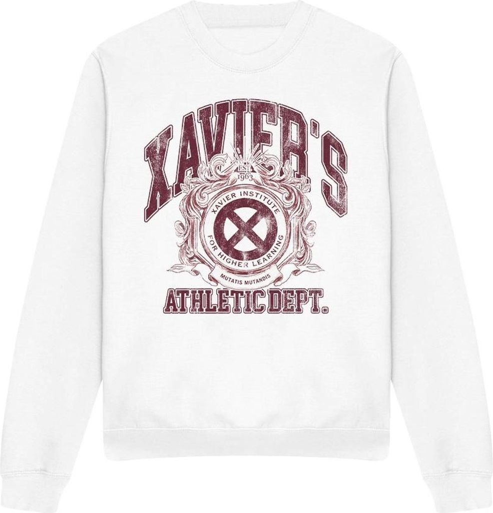 Marvel - "X-Men Athletic Dept" Sweatshirt für Herren/Damen Uni TV15201 (XL) (Weiß)