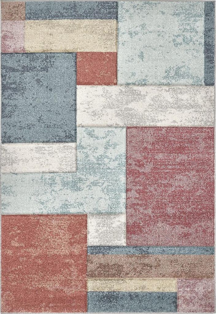 Moderner Teppich Funny Bunt, handgeschnitzt, 3D-Effekt, 140x200 cm