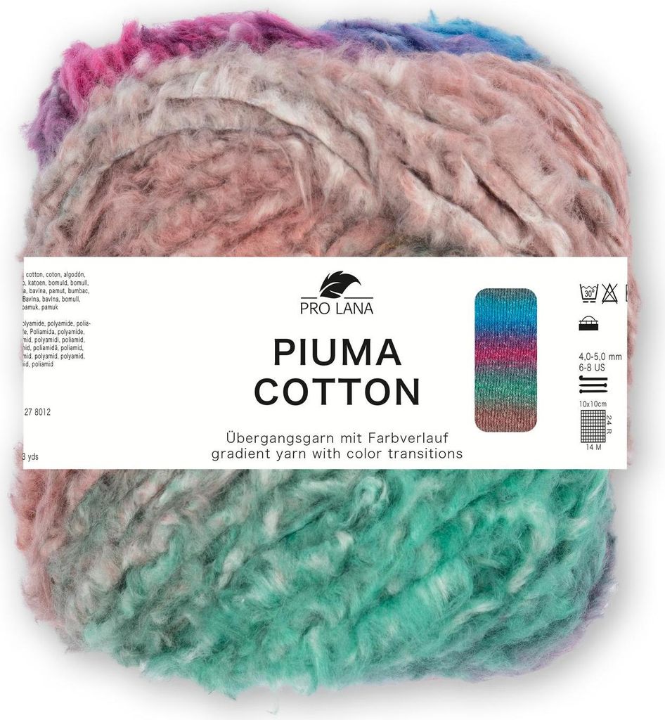 Pro Lana PIUMA Baumwolle 50 g der perfekte Begleiter für die Übergangszeiten Farbe 02