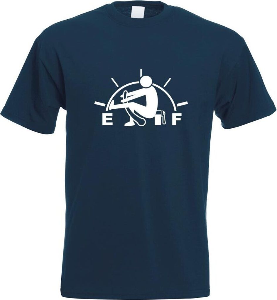 Kiwistar - T-Shirt - Navy - Tank Trouble Zeiger Tank Sprit Motiv Bedruckt Funshirt Design Print - mit Motiv Bedruckt - Funshirt Design - Sport - Fr...