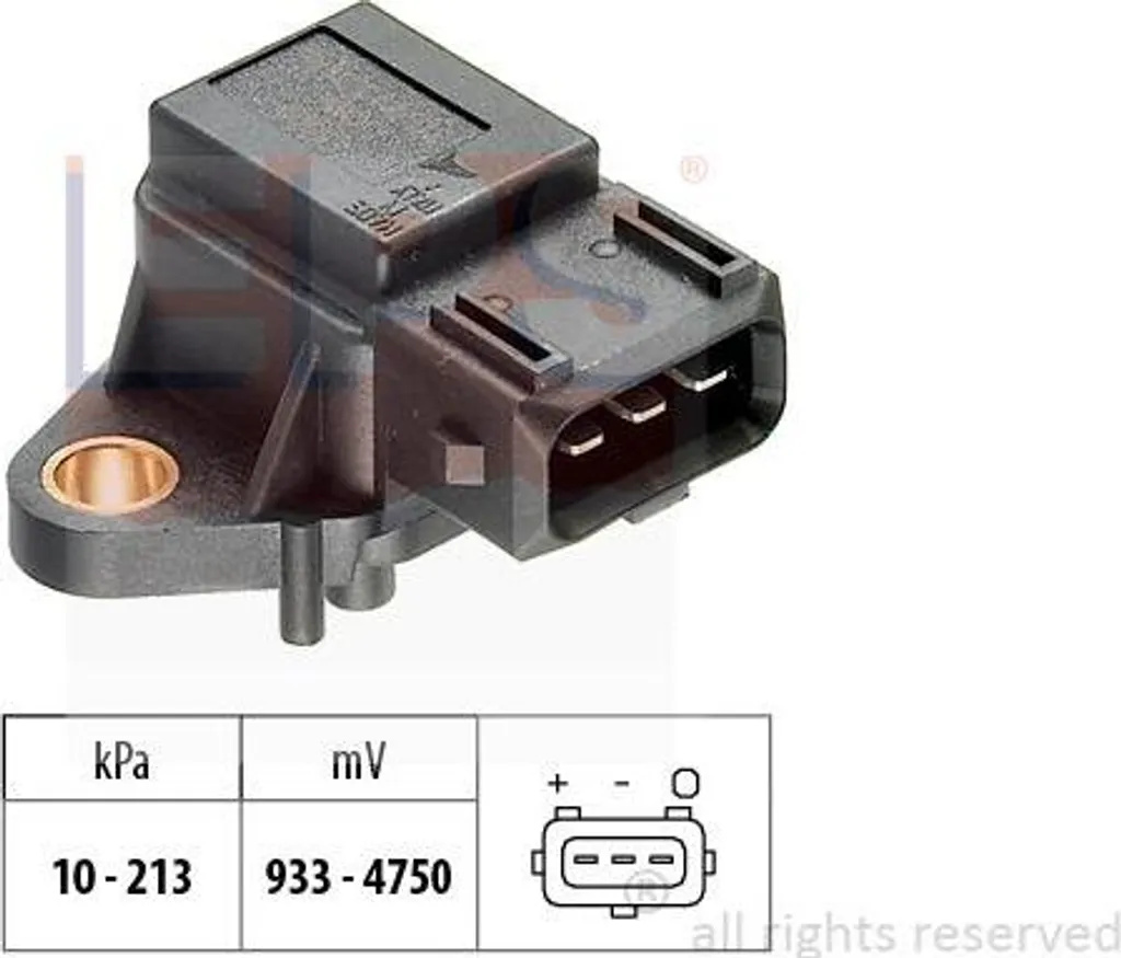 Capteur Pression Air EPS 1.993.009 Altitude OE 1920X0 pour Peugeot 406