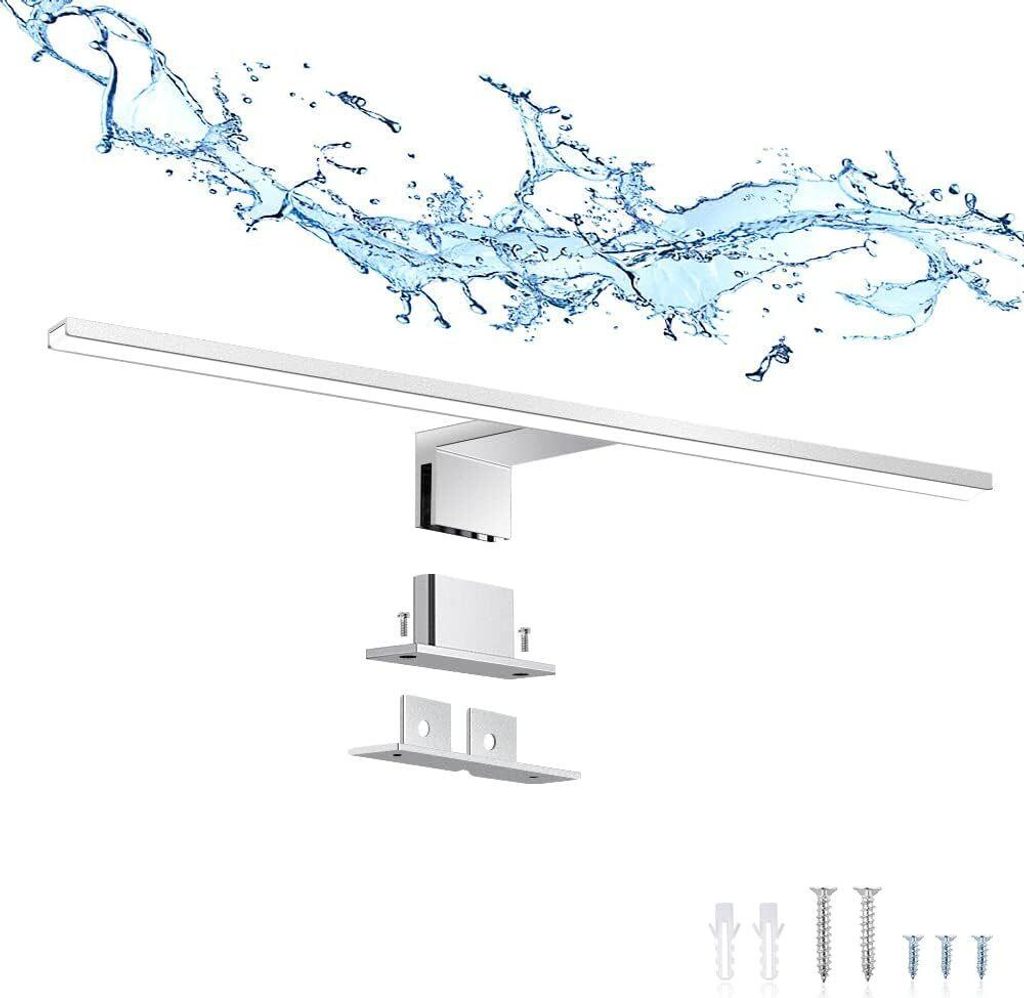 Spiegelleuchte LED, Clip-On, 12W, 600mm, 6000K, IP44, Waschraum, Wandmontage