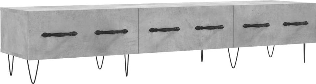 vidaXL TV-Schrank Betongrau 150x36x30 cm Holzwerkstoff
