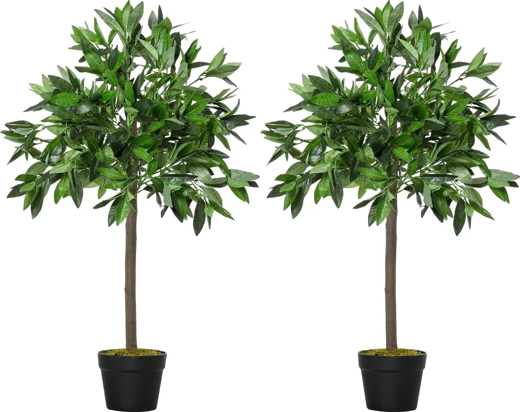 Laurier Artificiel 90 cm PE - La Solution Déco Sans Entretien pour Intérieur