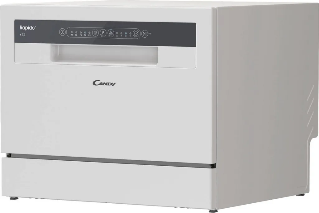 Candy CP6E51LW Lave-vaisselle Pose Libre Compact 6 Couverts Blanc