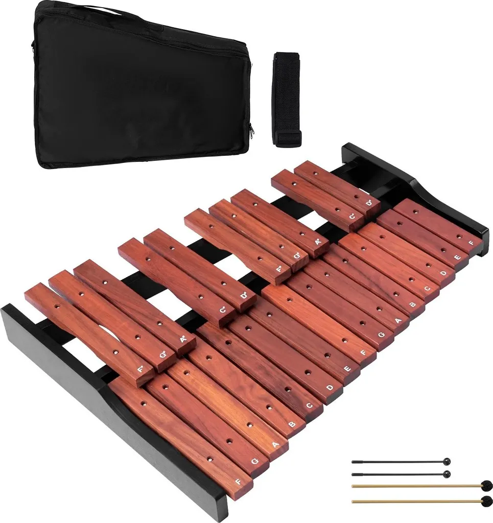 Xylophone Percussion 25 Notes - Instrument de Musique avec Sac 1200D