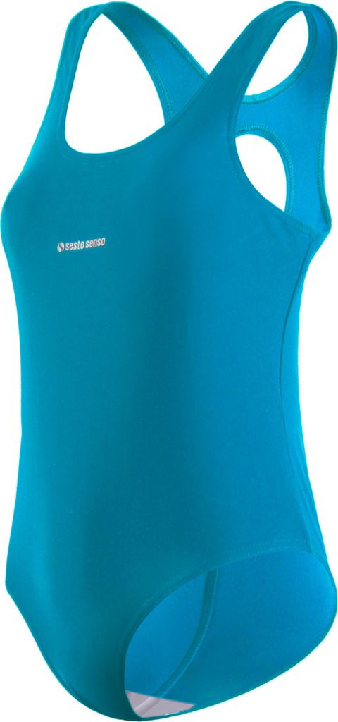 sesto senso Badeanzüge für Mädchen Einteiliger Racerback Sport Schwimmanzug eine Farbe Sesto Senso Einteiliger Badeanzug für Mädchen – Blick...