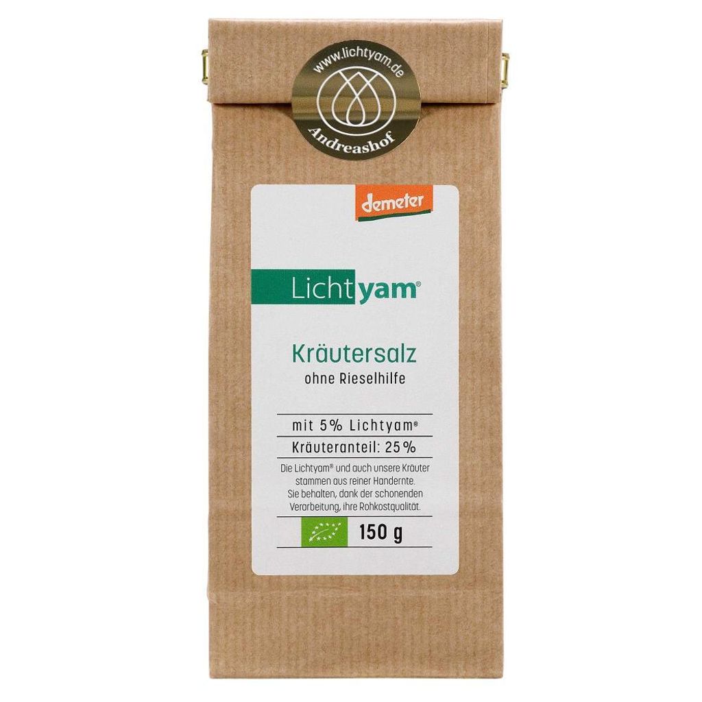 Lichtyam Kräutersalz - ohne Rieselhilfe Nachfüll 200g