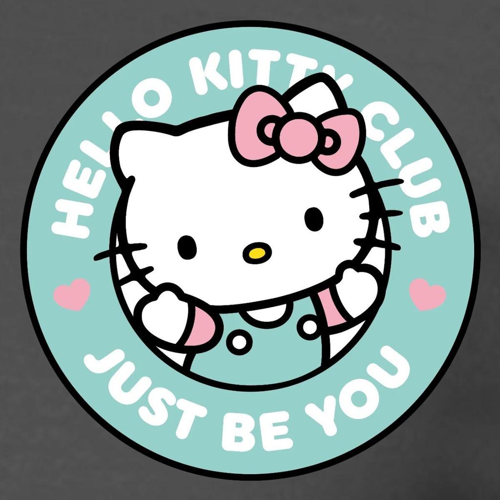 Spreadshirt Hello Kitty Club Just Be You Männer T-Shirt, M, Anthrazit