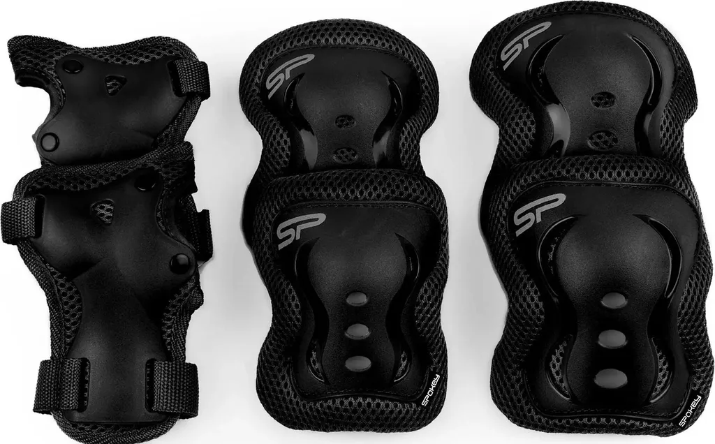 Protégez vos articulations en roller - Set L Spokey Shield 922154 Noir