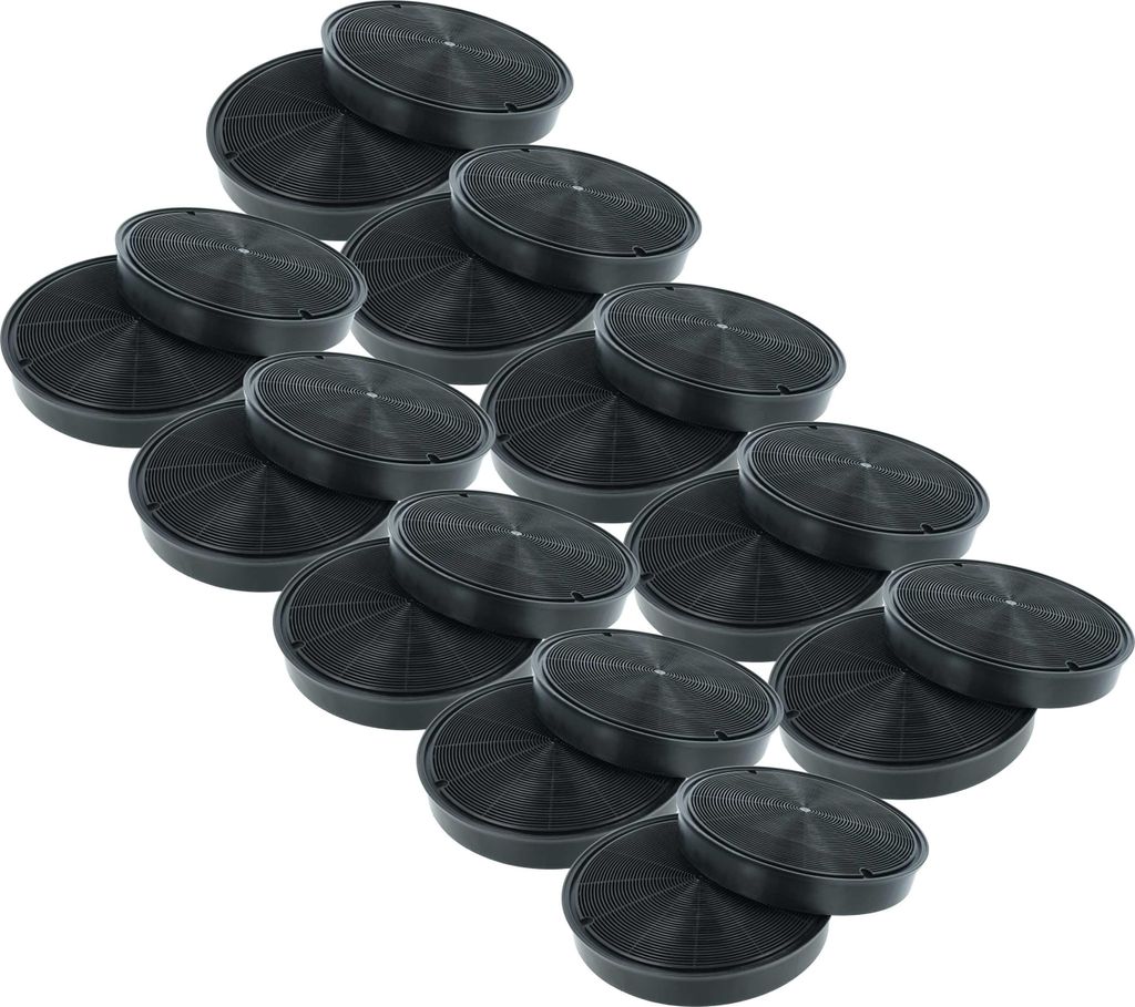 vhbw 20x Aktivkohlefilter kompatibel mit Hotpoint-Ariston HE 60 F (WH), HE 60 F (IX) AG, HE 60 F (IX), HE60F (WH), HE60F (BK)/HA Dunstabzugshaube