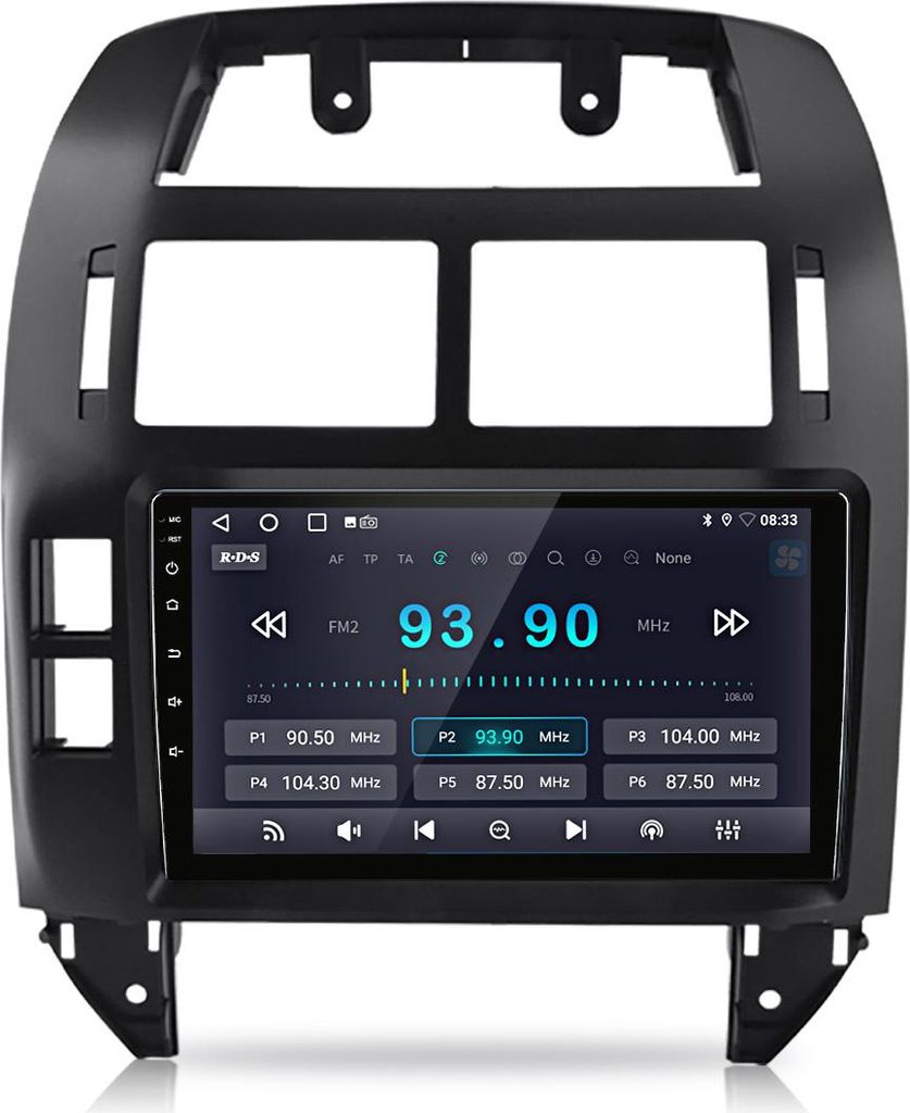 Nachrüst Radio kompatibel mit VW Polo 9N 2001-2009 Carplay Android Auto Navi Bluetooth DAB+ Rückfahrkamera 9 Zoll 32GB