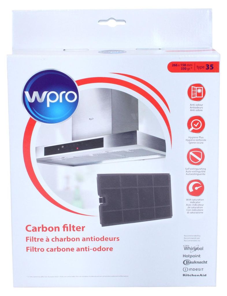 WPRO Kohlefilter CHF035 / Typ 35