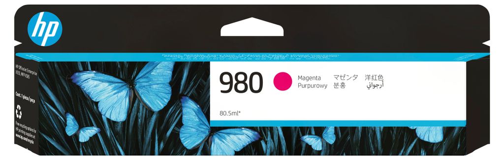 HP 980 Magenta Original Ink Cartridge Cartuccia Immagine del prodotto 