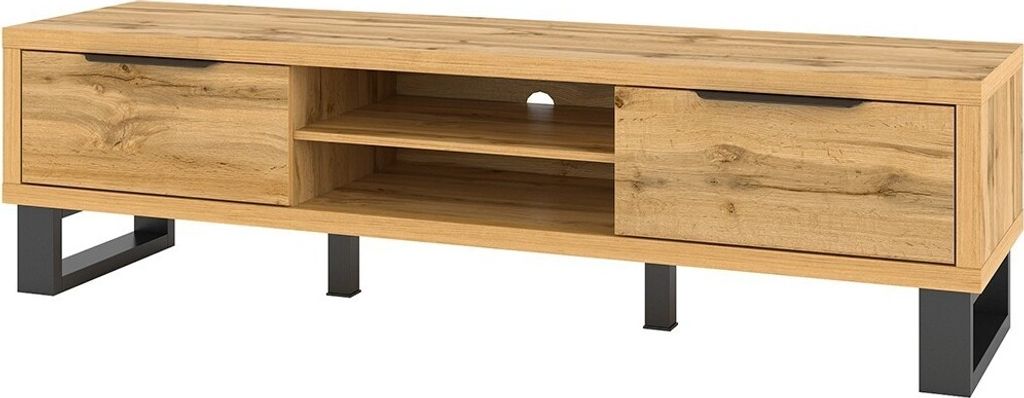 Meublorama HA-HALLE-24N0HK40*2C/65KG, Braun, Mitteldichte Faserplatte (MDF), 1 Regale, 2 Tür(en), 500 mm, 1800 mm
