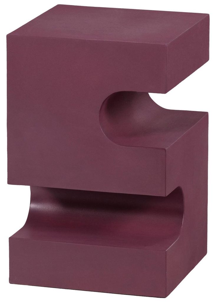 jessa side table metall lila/braun