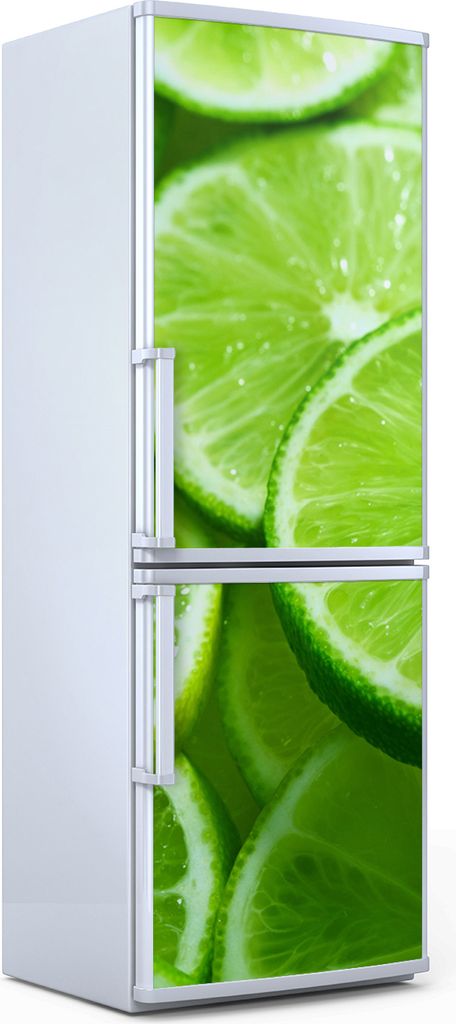 Magnete Dekorative - 60 cm x 180 cm - Küche Magnetmatte Kühlschrankmagnete - Scheiben Von Grüner Limette
