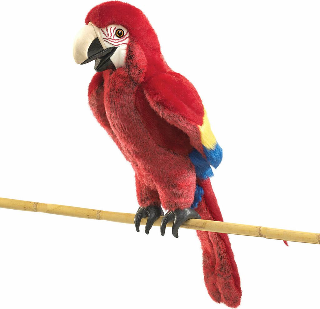 Folkmanis Papagei Ara Handpuppe 63 cm