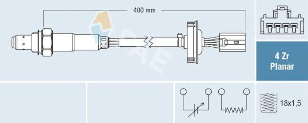 Sonde Lambda FAE 77792 Qualité OE MR514427 pour Mitsubishi Lancer IV V