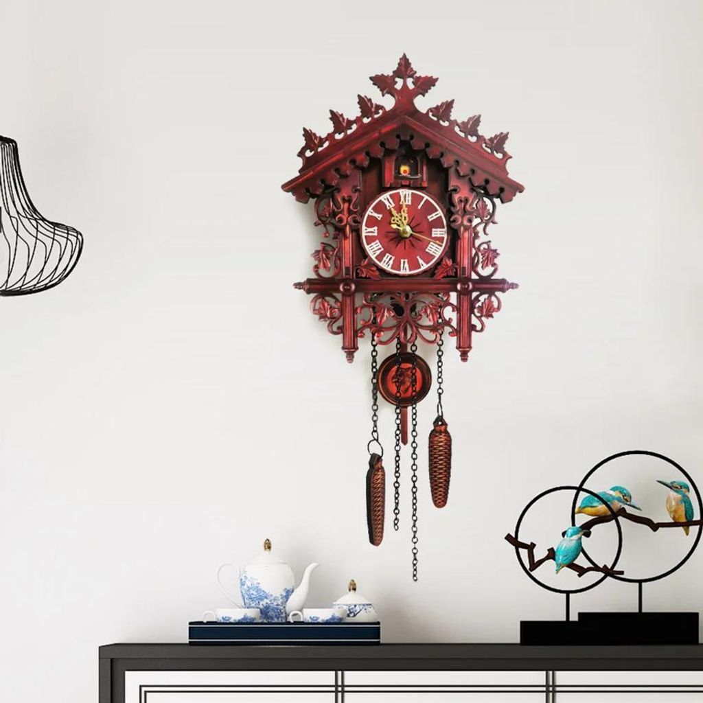 Coucou - Horloge murale - Forme maison - Analogique avec Image du produit 