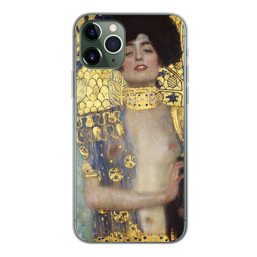 MuchoWow Handyhülle Schutzhülle Hülle für iPhone 11 Pro Judith - Gustav Klimt Silikon Softcase Handy Hülle - Handy