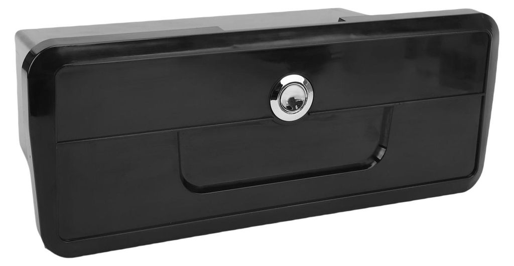 Aufbewahrungsbox für Boote, multifunktionales Getränkehalter-Design, regensichere Abdichtung, Yacht-Dock mit verdecktem Knopfschloss, Schwarz