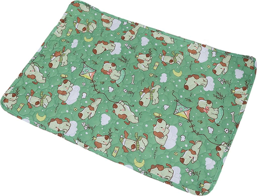 Pet Pee Pad Hundewindelmatte Extra weich, atmungsaktiv, Cartoon-Druck, waschbar, Hundetrainingsunterlage, Haustier-Urinmatte