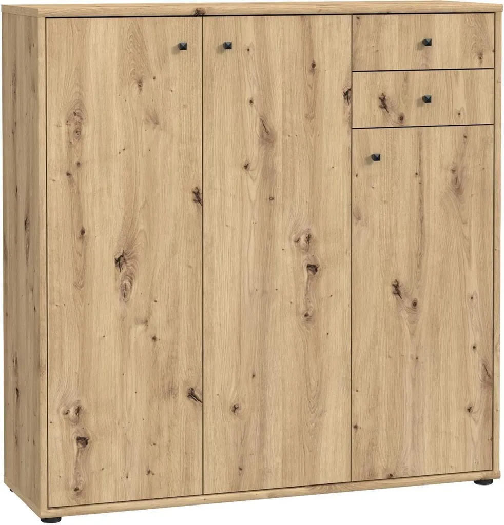 Meuble de rangement Tembi pour chambre ou bureau - Chêne Artisan 111cm