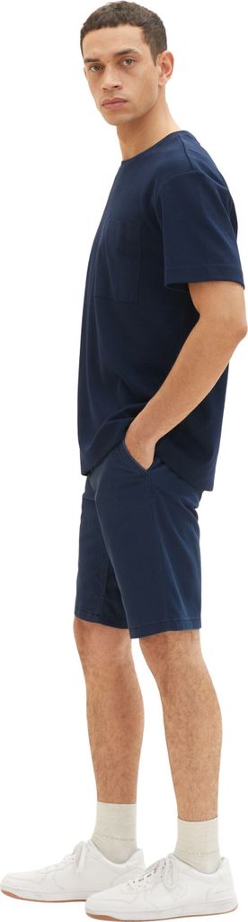 Tom Tailor Shorts Slimfit Chino-Shorts mit Reißverschluss, Knopf und seitlichen Eingrifftaschen