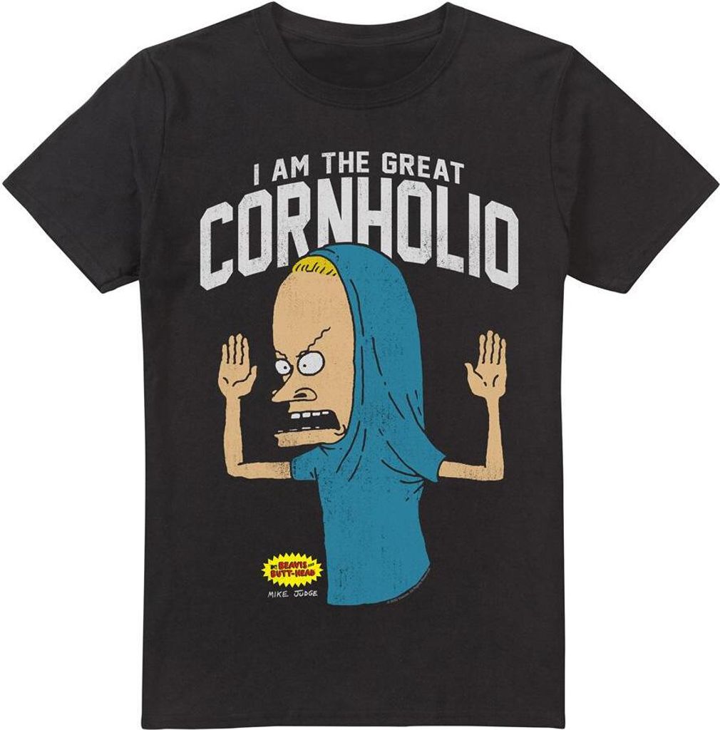 Beavis & Butthead - "Cornholio" T-Shirt für Herren TV6291 (M) (Schwarz)