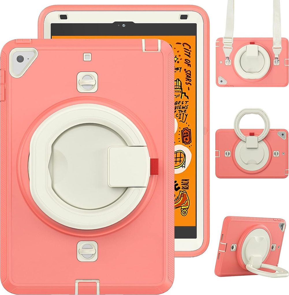 Tasche für iPad Mini 5/4 7.9" Gepanzert mit Schwenkständer Pink