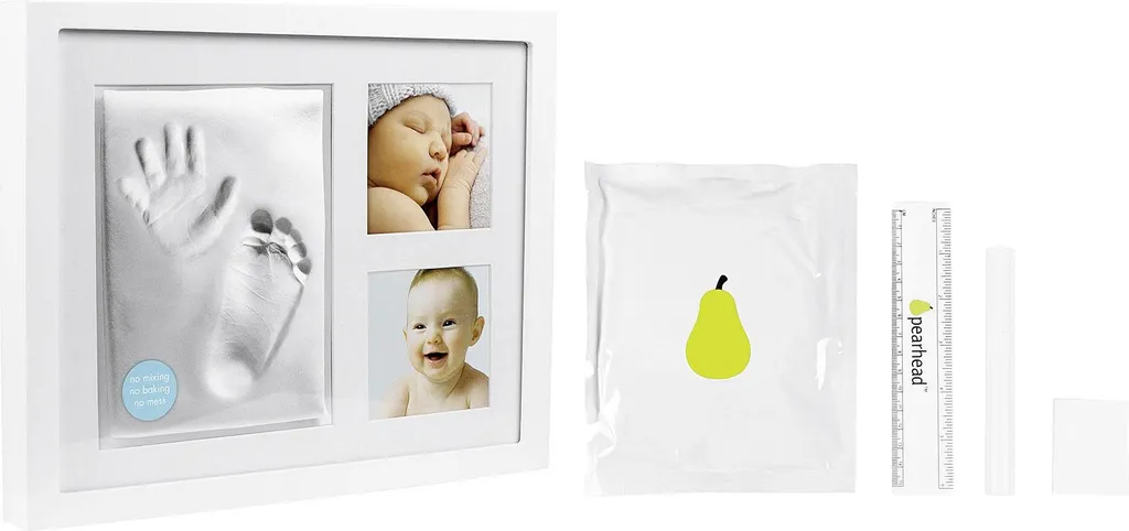 Gardez vos Souvenirs avec ce Cadre Empreinte Bébé et ses Deux Photos