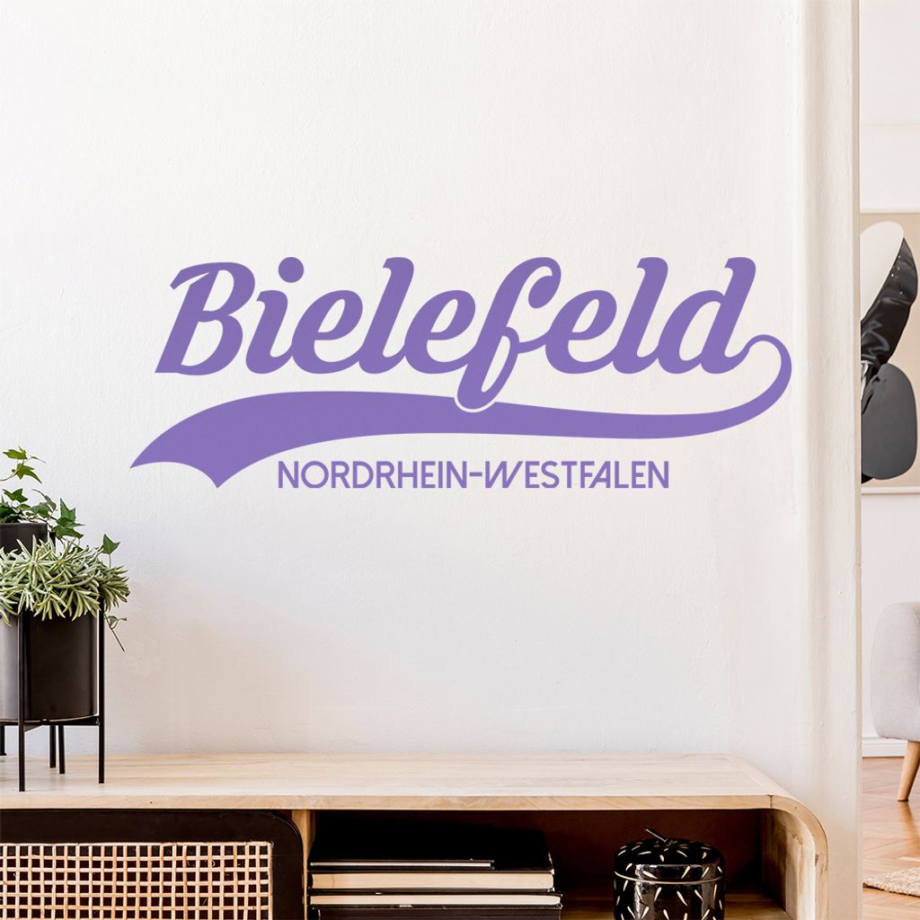 Bielefeld Nordrhein-Westfalen Wandtattoo Wandaufkleber Wall Sticker - Dekoration, Küche, Wohnzimmer, Schlafzimmer, Badezimmer