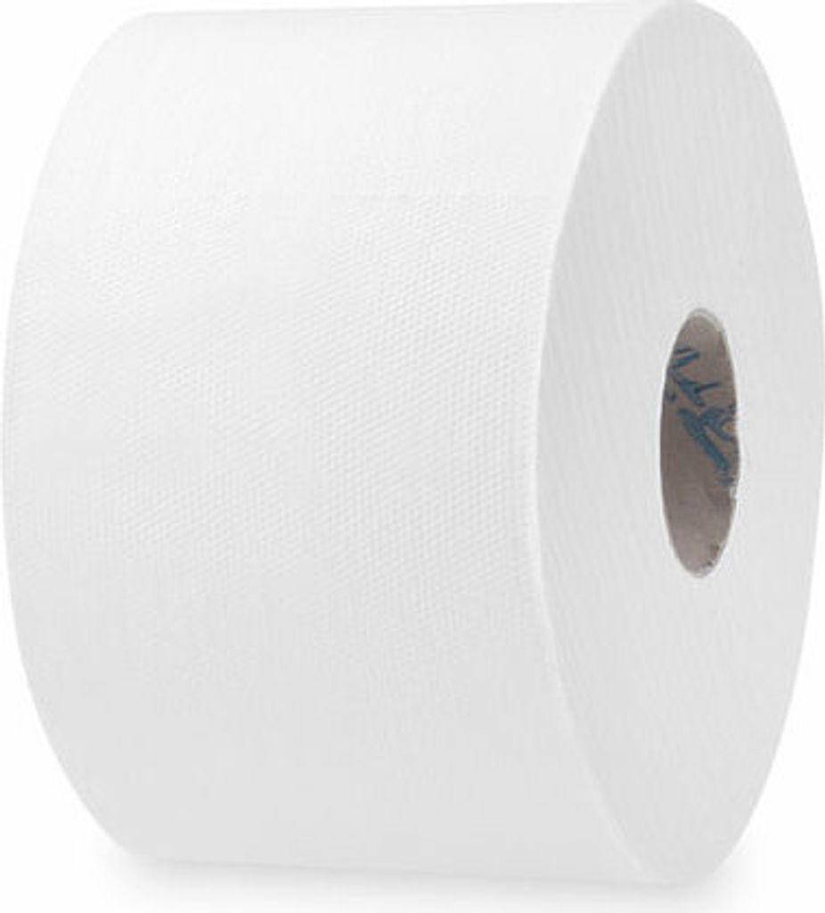 6x Toilettenpapier Tissue 2-lagig ungeprägt Ø 20cm weiß